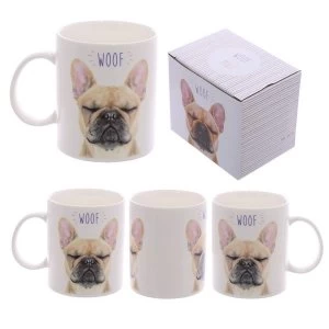 WOOF French Bulldog New Bone China Mug