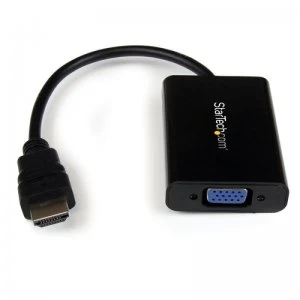 StarTech.com HDMI to VGA Adapter with Audio - 1080p - Active HDMI to V