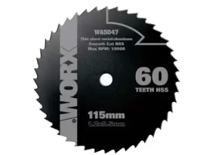 Worx WA5047 115mm 60T -SAW HSS Blade