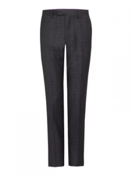 Ted Baker Mens Bishop Timeless Check Trousers Grey