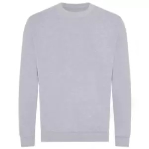 Awdis Mens Organic Sweatshirt (XL) (Grey Heather)