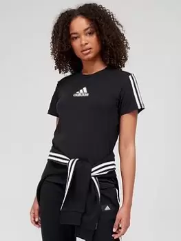 adidas Technical Cotton T-Shirt - Black, Size S, Women