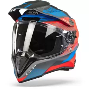 Airoh Commander Boost Red Blue Matt Adventure Helmet XS