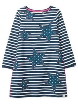 White Stuff Girls Wishing On A Star Dress - Navy