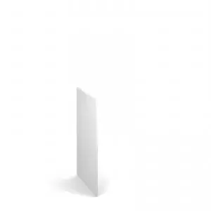 Flux single side finishing panel for 900mm high locker - white