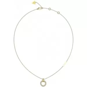 Circle Lights 16-18''Pave Circle Gold Necklace UBN03159YG