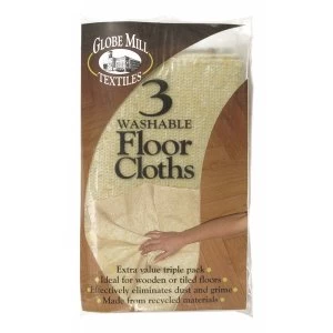 Globe Mill Textiles Washable Floor Cloths 3 Pack