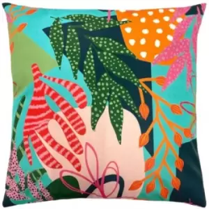 Furn Coralina Floral Outdoor Cushion Cover (One Size) (Multicoloured)