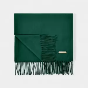 Emerald Green Plain Blanket Scarf KLS524