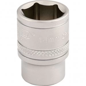 Draper 3/8" Drive Satin Finish Hexagon Socket Metric 3/8" 14mm