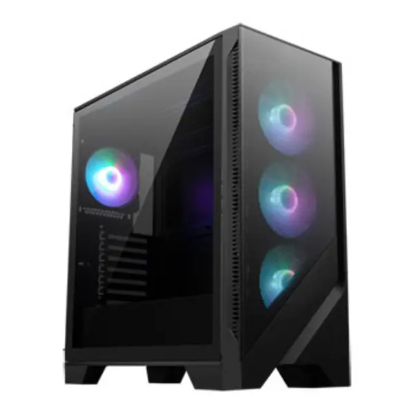 MSI MAG FORGE 320R AIRFLOW Micro Tower PC Black Transparent micro ATX Mini-ITX Mesh Plastic Gaming