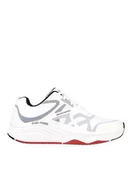 Skechers 232357 - D'lux Fitness Trainer, White, Size 10, Men