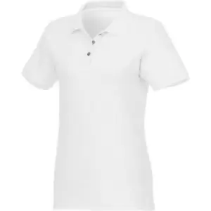 Elevate Womens/Ladies Beryl Short Sleeve Organic Polo Shirt (M) (White)