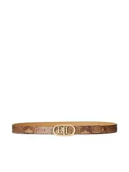 Lauren by Ralph Lauren Oval Logo Reversible Belt - Multi Size XS Women