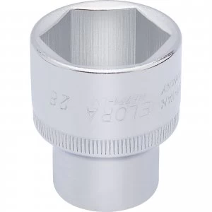 Elora 1/2" Drive Hexagon Socket Metric 1/2" 28mm