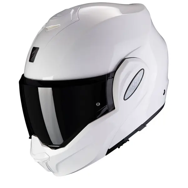 Scorpion Exo-Tech Evo Solid White Modular Helmet S