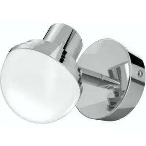 Spa Milan LED Single Wall Spotlight 5W Warm White Opal and Chrome