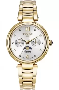 Ladies Roamer Dreamline Moonphase Diamond Watch 858801 48 29 50