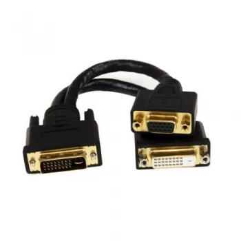 StarTech 8" DVI I Male to DVI D Female