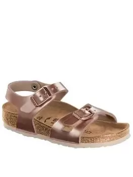 Birkenstock Rio Kids Metallic Sandal, Copper, Size 12 Younger