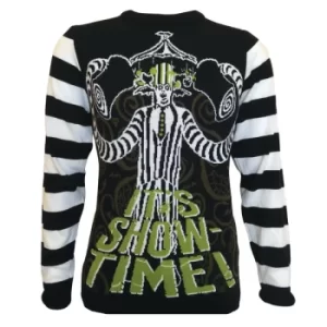 Beetlejuice Showtime Unisex Christmas Jumper Medium