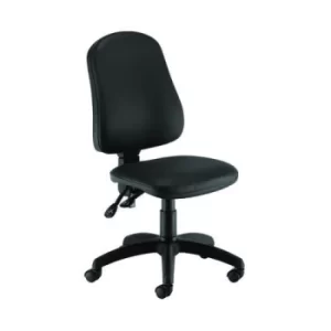 Calypso Operator Chair 640x640x985-1175mm 2 Lever Leather Look Black KF90959