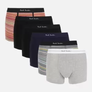 Paul Smith Mens 7-Pack Multi Waistband Trunks - Multi - XL