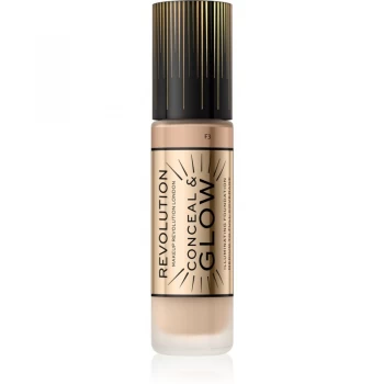 Revolution Conceal Glow Foundation F3