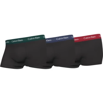 Calvin Klein Pack Low Rise Trunks - Grn/Blu/Red