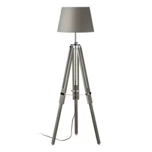 Premier Housewares Jasper Floor Lamp Tripod Base - Grey