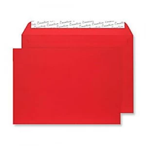 Creative Senses Velvet Envelopes C4 Peel & Seal 229 x 324mm Plain 140 gsm Red Velvet Pack of 125