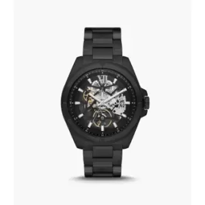 Michael Kors Mens Brecken Automatic Stainless Steel Watch - Black