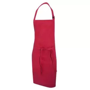 Dennys Multicoloured Bib Apron 28x36ins (Pack of 2) (One Size) (Claret)