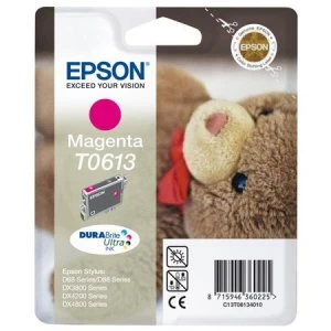 Epson Teddybear T0613 Magenta Ink Cartridge