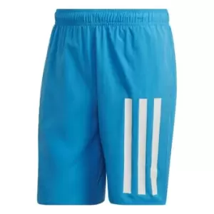 adidas Classic Length 3-Stripes Swim Shorts Mens - Pulse Blue / White