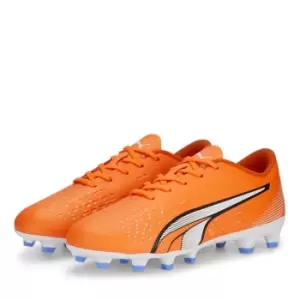 Puma Ultra.4 Firm Ground Football Boots Junior Boys - Orange