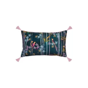 Sara Miller Linear Bamboo Feather Filled Cushion