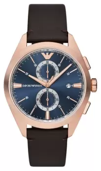 Emporio Armani AR11554 Mens (43mm) Blue Chronograph Dial / Watch