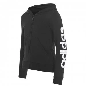 adidas Zip Hoodie Junior Boys - Black/White