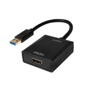 LogiLink UA0233 USB graphics adapter 1920 x 1080 pixels Black