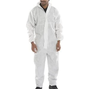 Click Once Disposable Boilersuit 2XL White Ref BCOC10WXXL Pack 50 Up