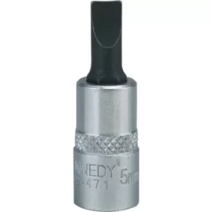 7MM Slotted Screwdriver Socket Bit 1/4" Sq Dr