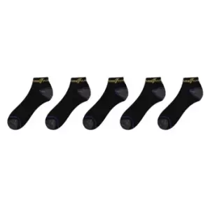 Goodyear 5 Pack Low Cut Ankle Socks Mens - Black