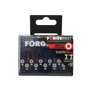 ForgeFix ForgeFast TORX Compatible Impact Bit Set, 12 Piece