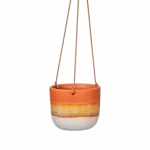 Sass & Belle Mojave Glaze Brown Hanging Planter