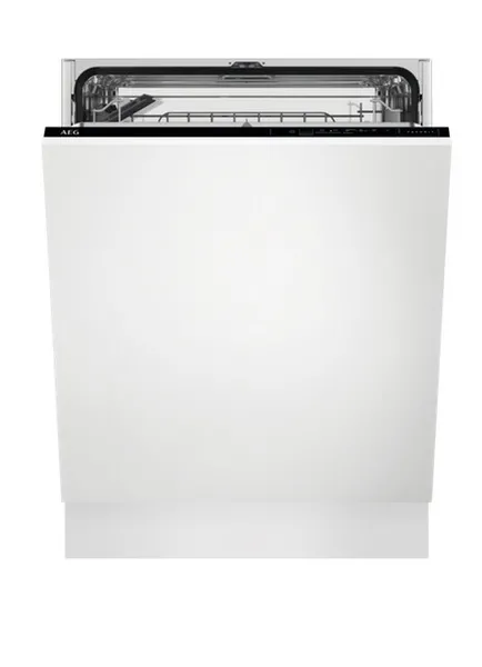 AEG FSK32610Z Fully Integrated Standard Dishwasher - Black Control Panel with Sliding Door Fixing Kit - E Rated