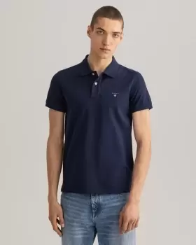 GANT Men Original Slim Fit Pique Polo Shirt (XL) Blue