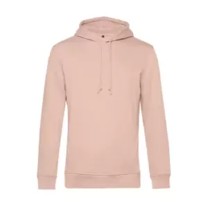 B&C Mens Organic Hooded Sweater (XL) (Soft Rose)