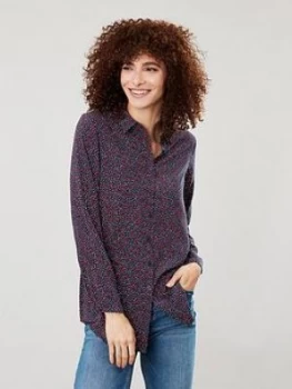 Joules Elvina Button Front Woven Top - Multi