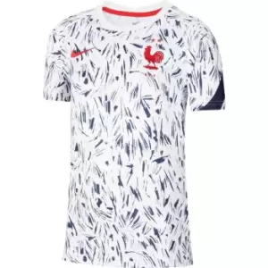 Nike France Pre Match Shirt 2020 Junior - White